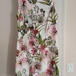 Alyx Pink and Green Floral Midi Dress